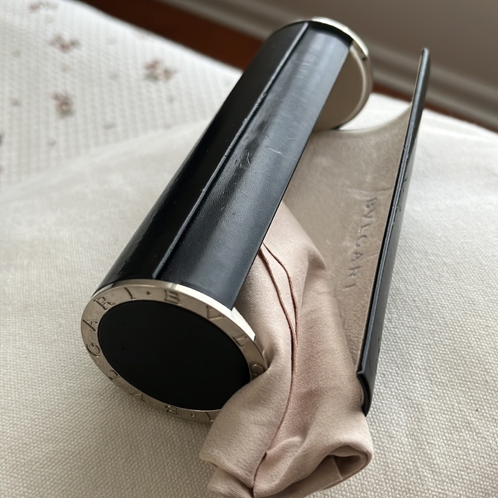 Authentic BVLGARI Sunglasses/Eyeglasses Black Hard Case